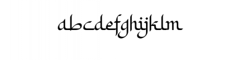 Khodijah.ttf Font LOWERCASE