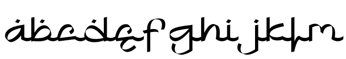 Khafidz Font LOWERCASE