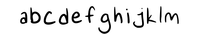 Khamies Handwriting Regular Font LOWERCASE