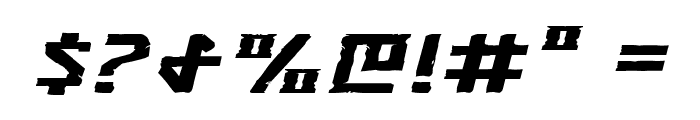 Khazad-Dum Expanded Italic Font OTHER CHARS