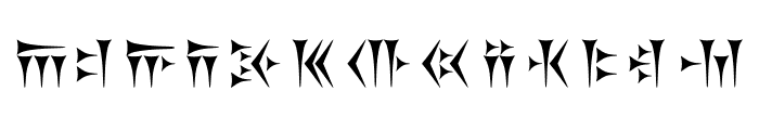 Khosrau Font LOWERCASE