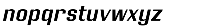 Khaisong Semi Bold Italic Font LOWERCASE