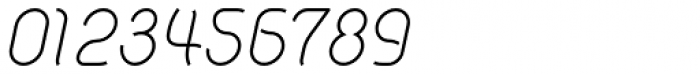 Khamai Pro Thin Italic Font OTHER CHARS