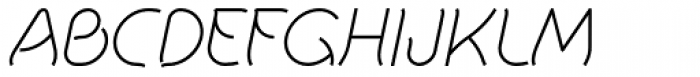 Khamai Pro Thin Italic Font UPPERCASE