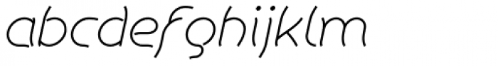 Khamai Pro Thin Italic Font LOWERCASE