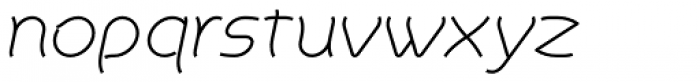 Khamai Pro Thin Italic Font LOWERCASE