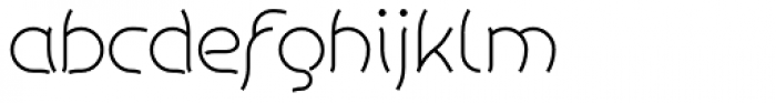 Khamai Pro Thin Font LOWERCASE