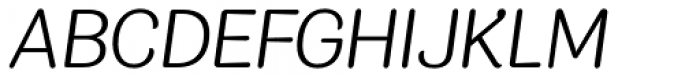 KhaoSans ExtraLight Italic Font UPPERCASE