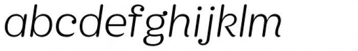 KhaoSans ExtraLight Italic Font LOWERCASE