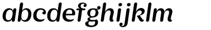 KhaoSans Medium Italic Font LOWERCASE