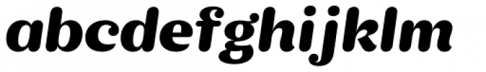 KhaoSans Wide Black Italic Font LOWERCASE