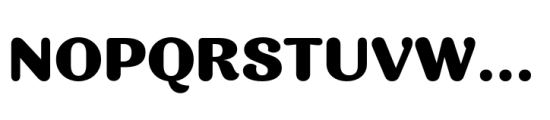 KhaoSans Wide Black Font UPPERCASE
