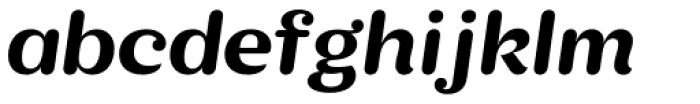 KhaoSans Wide Bold Italic Font LOWERCASE