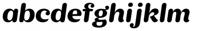 KhaoSans Wide ExtraBold Italic Font LOWERCASE