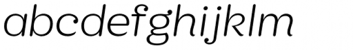 KhaoSans Wide ExtraLight Italic Font LOWERCASE