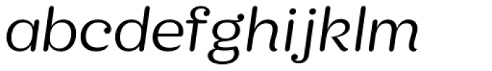 KhaoSans Wide Light Italic Font LOWERCASE