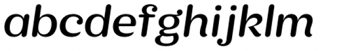 KhaoSans Wide Medium Italic Font LOWERCASE