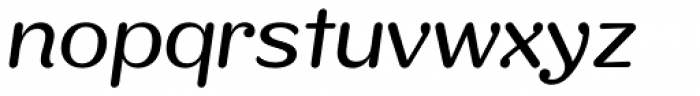 KhaoSans Wide Regular Italic Font LOWERCASE
