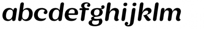 KhaoSans Wide SemiBold Italic Font LOWERCASE
