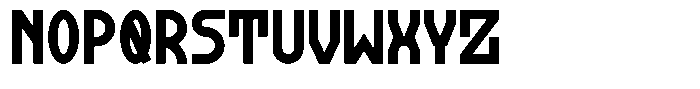 Khaos Bold Condensed Font LOWERCASE