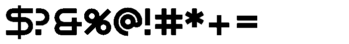 Khaos Bold Standard Font OTHER CHARS