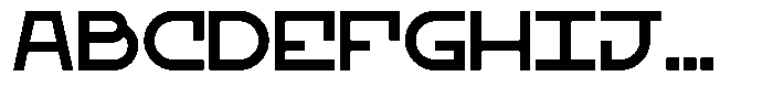Khaos Bold Standard Font UPPERCASE