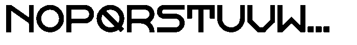 Khaos Bold Standard Font LOWERCASE