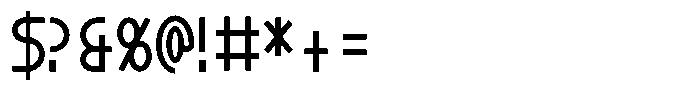 Khaos Regular Condensed Font OTHER CHARS