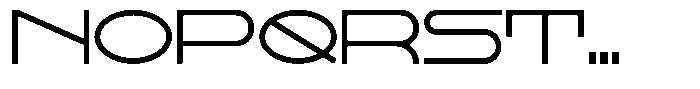 Khaos Regular Expanded Font UPPERCASE