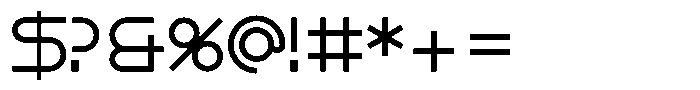 Khaos Regular Standard Font OTHER CHARS
