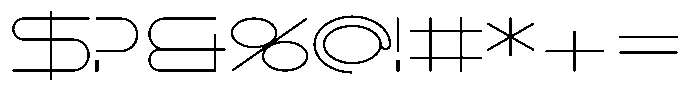 Khaos Thin Expanded Font OTHER CHARS
