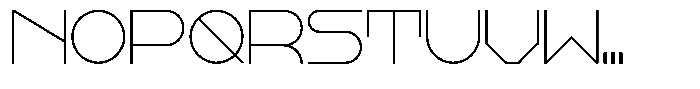 Khaos Thin Standard Font UPPERCASE