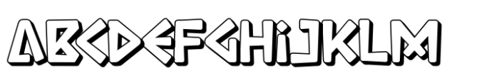 Khasmox Shadow Font UPPERCASE