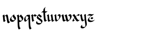 Khazana Font LOWERCASE