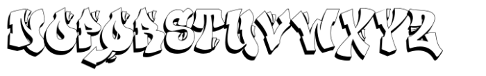 Khengu Shadow Font LOWERCASE