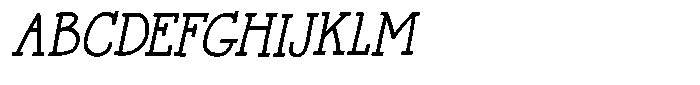 Khinge Italic Bold Font UPPERCASE