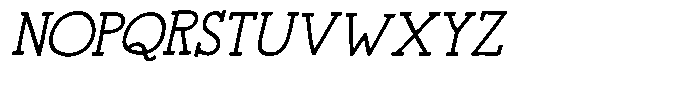 Khinge Italic Bold Font UPPERCASE
