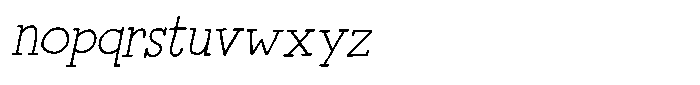 Khinge Italic Font LOWERCASE