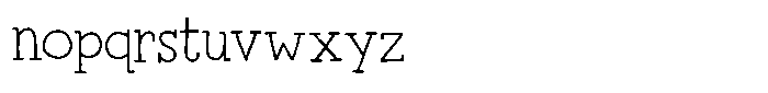 Khinge Regular Font LOWERCASE