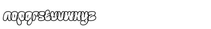 Khuby Chib Outline Font LOWERCASE