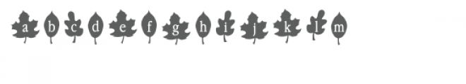 kh stencili leaf font Font LOWERCASE