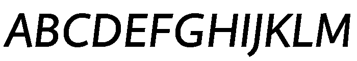 Kit Variable Medium Italic Font UPPERCASE