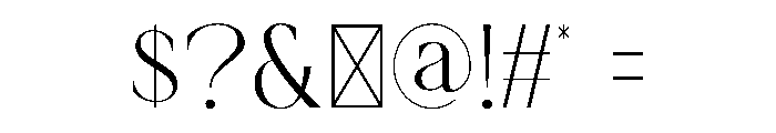 KINAYA Font OTHER CHARS