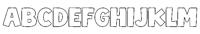 KIndness Quirky Outline FONT