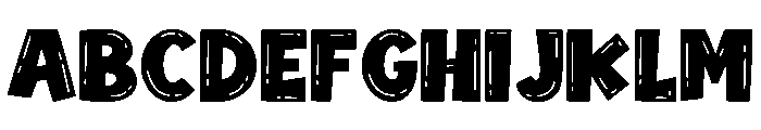 KIndness Quirky Regular Font UPPERCASE