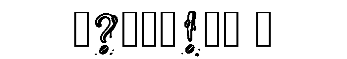 Kiaat Regular Font OTHER CHARS