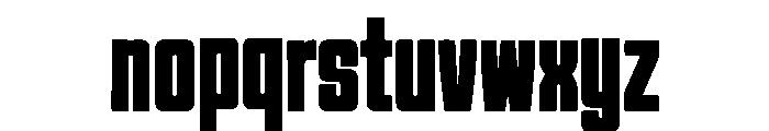 Kickstrike Font LOWERCASE