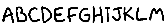 Kid  Scrib Font UPPERCASE