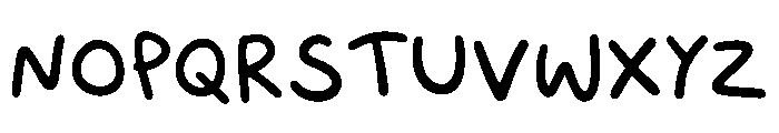 Kid  Scrib Font UPPERCASE