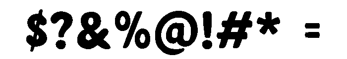 Kiddelo Fill Font OTHER CHARS